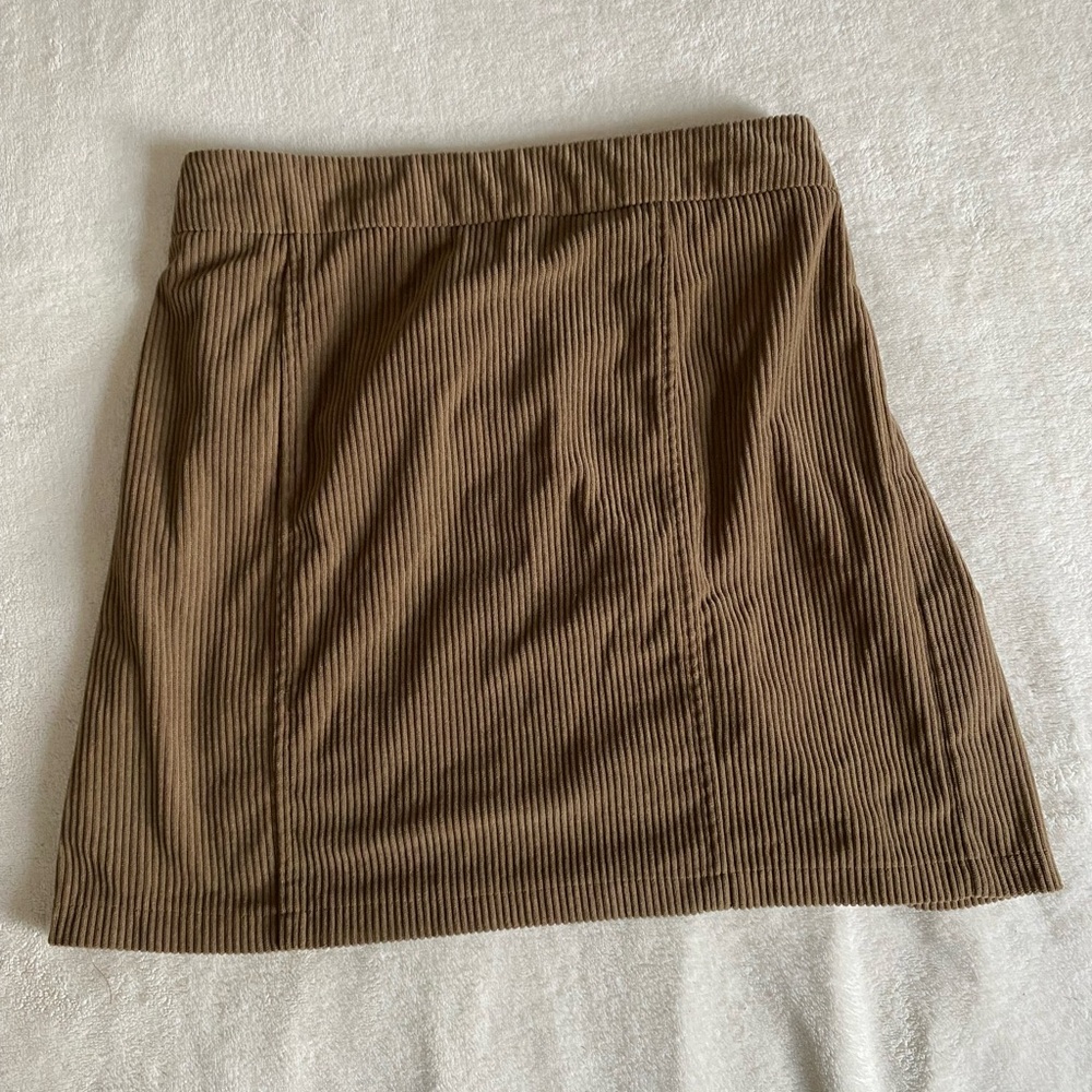 Sincerely Jules Brown Corduroy Mini Skirt